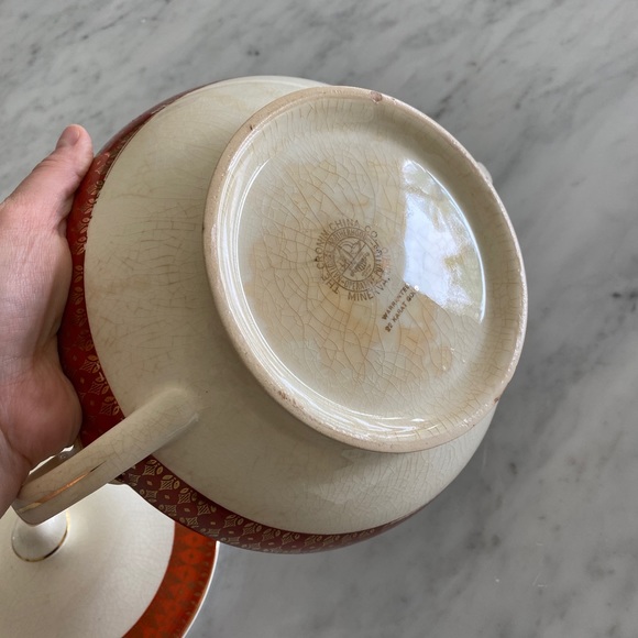 The Cronin China Co. pot w/ lid 22 karat gold - Picture 10 of 15